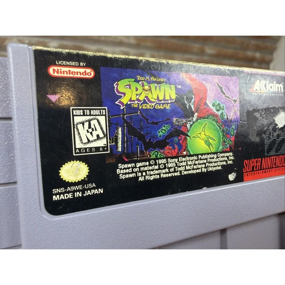 Todd McFarlane's Spawn: The Video Game Super Nintendo Tested & Working